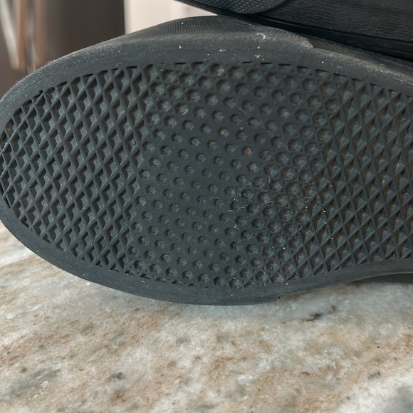 VANS LEATHER ZIP-UP SK8-HI Black zip up and tie women’s 8.5 or men’s 7.0 skate - Picture 13 of 16